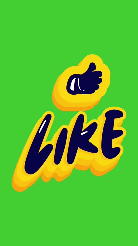 Like animated sticker moving on green screen background vertical format Stock Footage 316744070