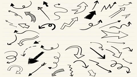 Animated Stickers and Doodles Background. Pattern Animated Background Stock Footage 305164467