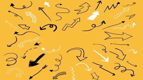 Animated Stickers and Doodles Background. Pattern Animated Background Video stock 305164477