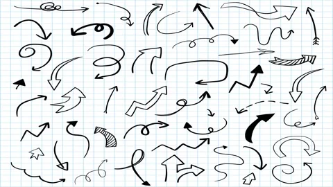 Animated Stickers and Doodles Background. Pattern Animated Background Stock Footage 305164479