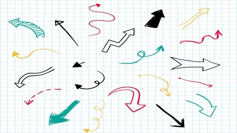 Animated Stickers and Doodles Background. Pattern Animated Background Video stock 305164493