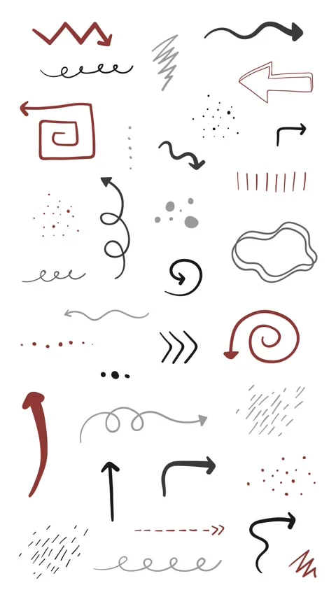 Animated Stickers and Doodles Background. Pattern Animated Background Stock Footage 305164501