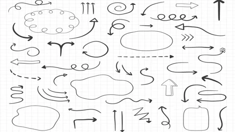 Animated Stickers and Doodles Background. Pattern Animated Background Stock Footage 305164503