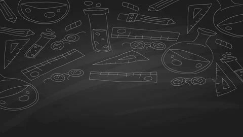 Animated Stickers and Doodles Background. Pattern Animated Background Stock Footage 305164547