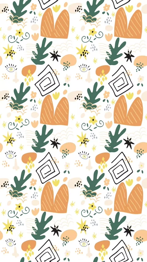 Animated Stickers and Doodles Background. Pattern Animated Background Stock Footage 305164613