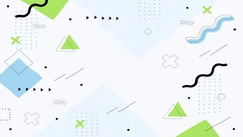 Animated Stickers and Doodles Background. Pattern Animated Background Stock Footage 305164621
