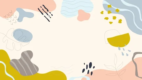 Animated Stickers and Doodles Background. Pattern Animated Background Stock Footage 305164626