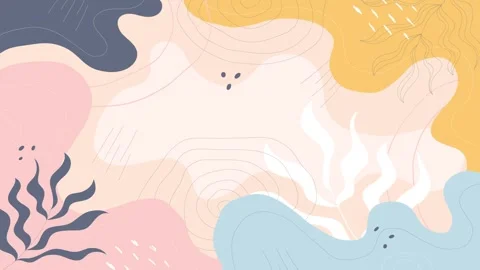Animated Stickers and Doodles Background. Pattern Animated Background Stock Footage 305164629