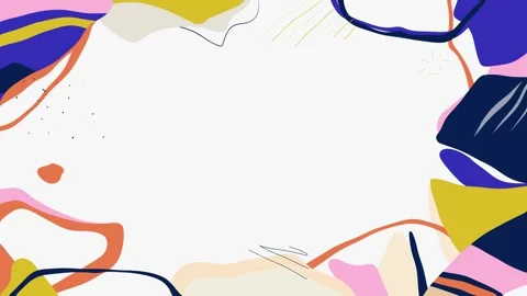 Animated Stickers and Doodles Background. Pattern Animated Background Stock Footage 305164635