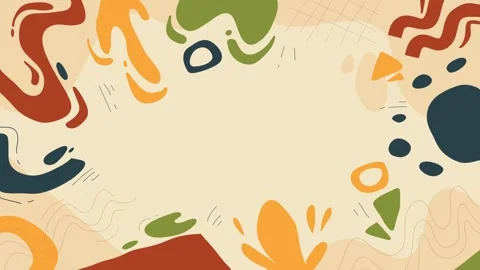 Animated Stickers and Doodles Background. Pattern Animated Background Stock Footage 305164637