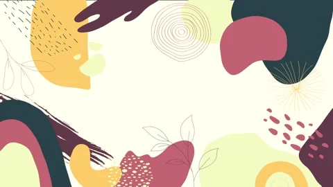 Animated Stickers and Doodles Background. Pattern Animated Background Stock Footage 305164735