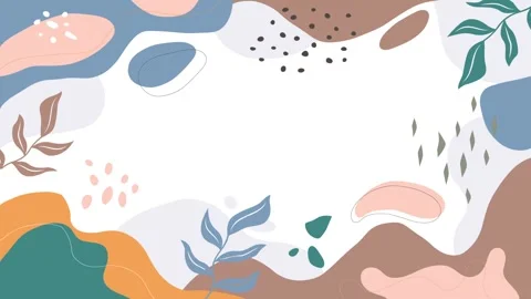 Animated Stickers and Doodles Background. Pattern Animated Background Stock Footage 305164736