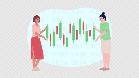 Animated stock trends loader Stock Footage 232379713