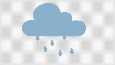Animated storm clouds with heavy rain covering the sun. Stock Footage 276413267