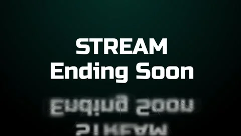 Animated Stream Ending Soon looping Vídeos de archivo 281611233