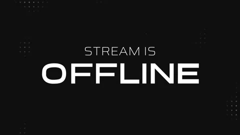 Animated Stream is offline typography, Stream overlay looping motion graphic Stock Footage 299814598