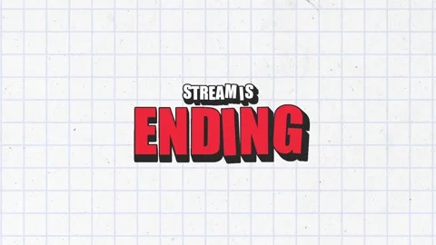 Animated stream overlays, ending screen Video stock 332534993