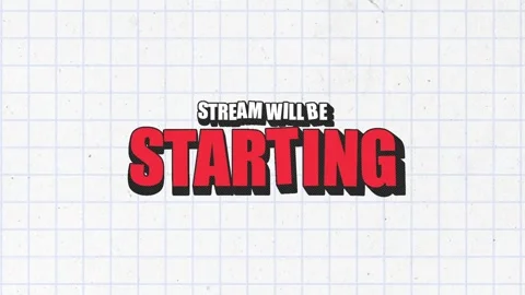 Animated stream overlays, starting screen Video stock 332534989