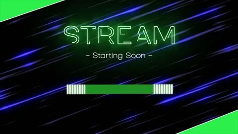 Animated Stream Starting Soon Title in G... | Stock Video | Pond5