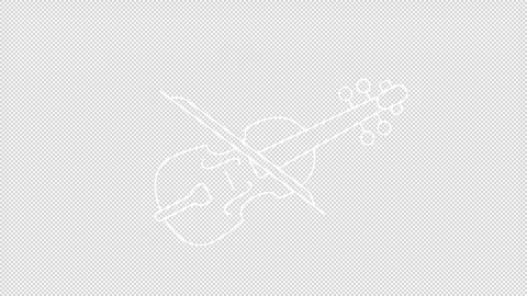 Animated stringed white icons Stock Footage 276418232