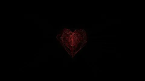 Animated Strings Heart Vídeo Stock 129472336