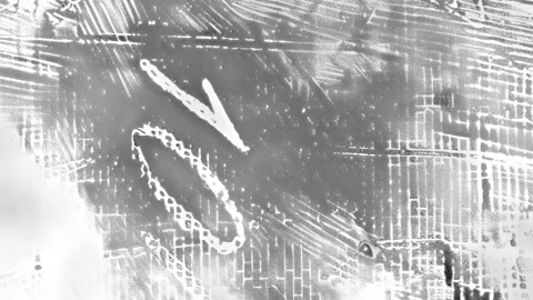 Animated Stylized Grunge Texture Visual Stock Footage 296191079