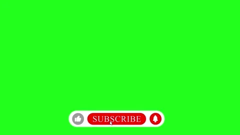 Animated Like Subscribe And Bell Notification Button Green Screen 库存影片 341782006