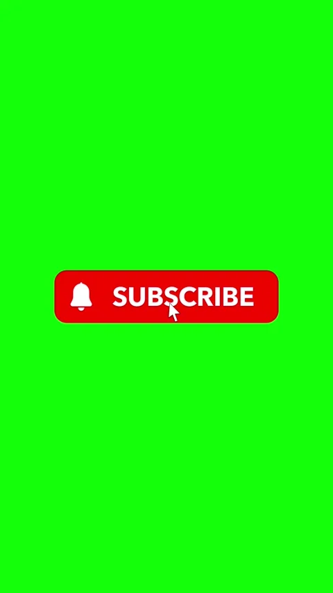 Animated Subscribe Button with Bell Notification Icon on Green Screen Stock-Footage 337932945