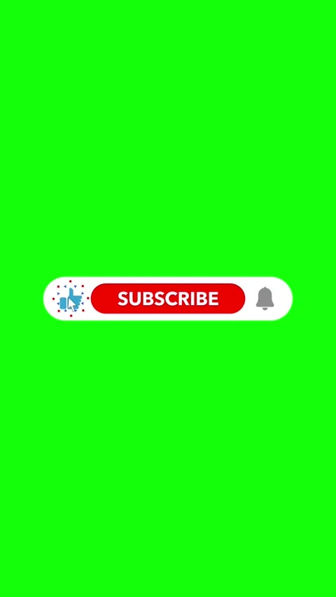 Animated Subscribe Button, Like Button and Notification Bell on Green Screen Stock-Footage 337932946