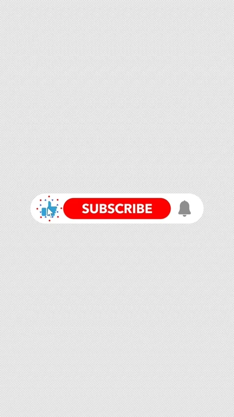 Animated Subscribe Button, Like Button and Notification Bell on Transparent Stock Footage 337933005
