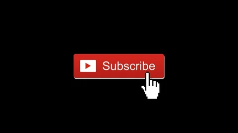 Animated Subscribe Button Click for Social Media in 4k 스톡 동영상 122106542