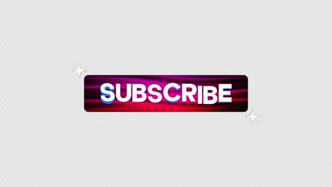 Animated Subscribe Button with Glitch Effect and Sparkles Vidéo 334583156