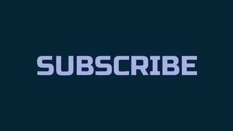 Animated subscribe button graphic appearing with blue particles and light e.. Stock Footage 340399376