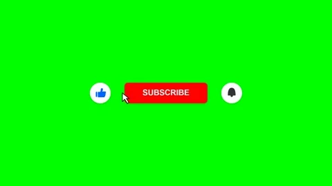 Animated Subscribe Button, Like Icon, and Notification Bell on Green Screen Vídeos de archivo 338232776