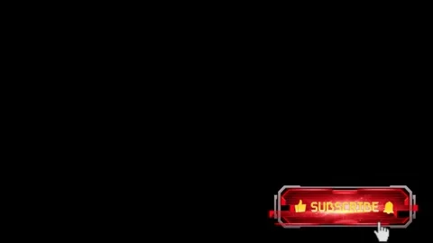 Animated subscribe button with mouse cursor clicking on red glowing interface Stock Footage 347760692