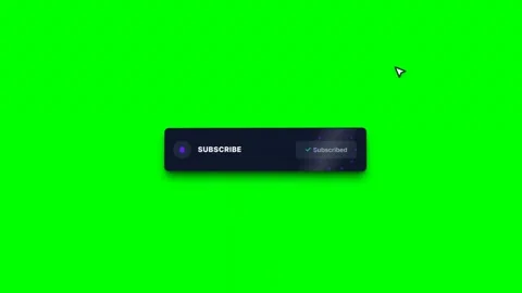 Animated subscribe button popup with cursor click 库存影片 343489417
