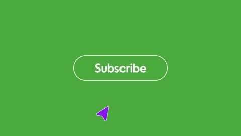 Animated Subscribe Button, Subscribing Animation on Green Screen | 4K Stock Footage 311566494
