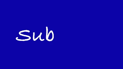 Animated Subscribe Marker Written Script Text Stock Footage 298723553