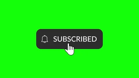 Animated subscribe to my channel, Subscription button with bell icon Stock Footage 313173709