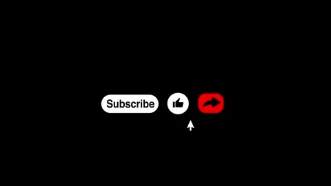 Animated subscribe, share, notification button. Animation. Animated like, share. Video stock 321300993