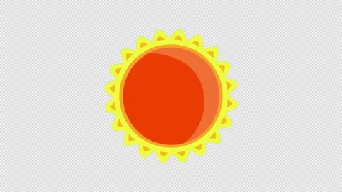 Animated sun icon. Stock Footage 144667779