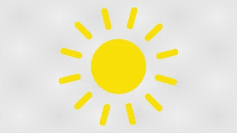 Animated sun icon. Stock Footage 226585984