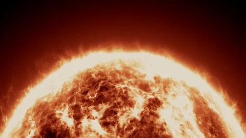 Animated Sun Surface Stock Footage 72411625