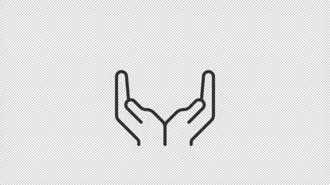 Support Hands Icon Stock Videos – Royalty-Free HD & 4K Videos | Pond5