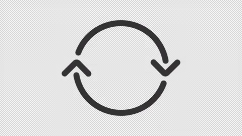 Animated sustainable loop line icon Stock Footage 337776106