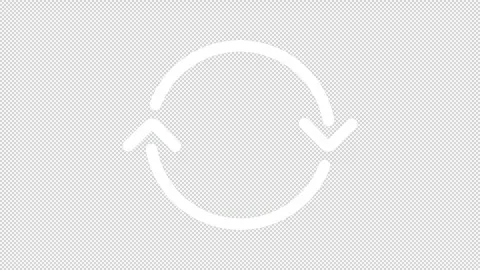 Animated sustainable loop white line icon Stock Footage 342242854