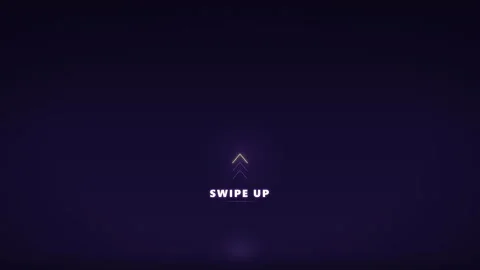 Animated Swipe up text on dark background. 스톡 동영상 334902355