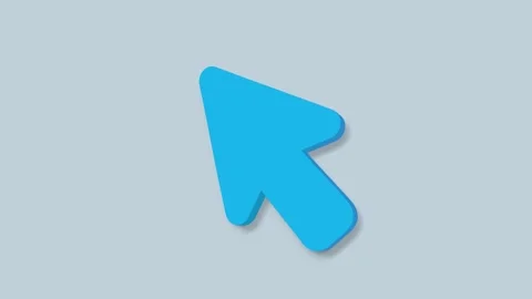 Animated symbol of arrow cursor. Mouse click symbol with spark. Technology and Stockbeeldmateriaal 156894985