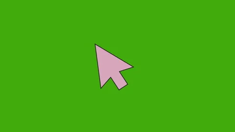 Animated symbol of arrow cursor. pop art Stock Footage 253564475