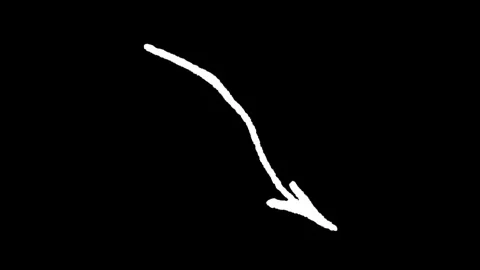 Animated symbol of an arrow with a loop.white arrow rising transparent chan.. Stock Footage 277927975